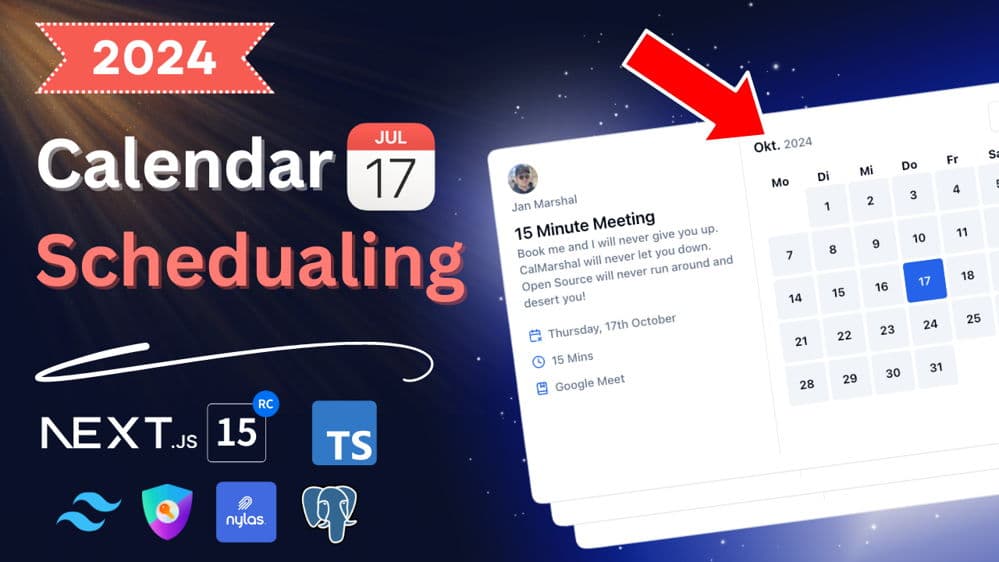 Calendar Scheduling Platform using Next.js